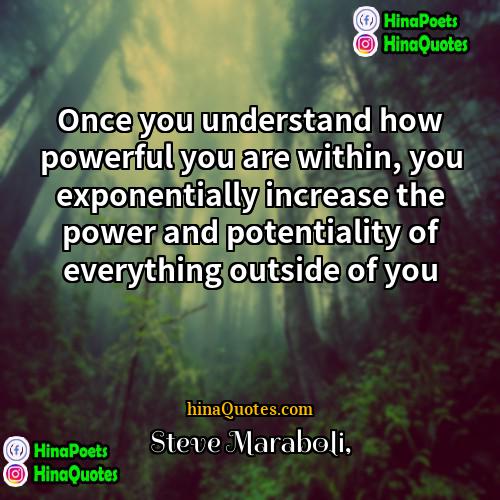 Steve Maraboli Quotes | Once you understand how powerful you are